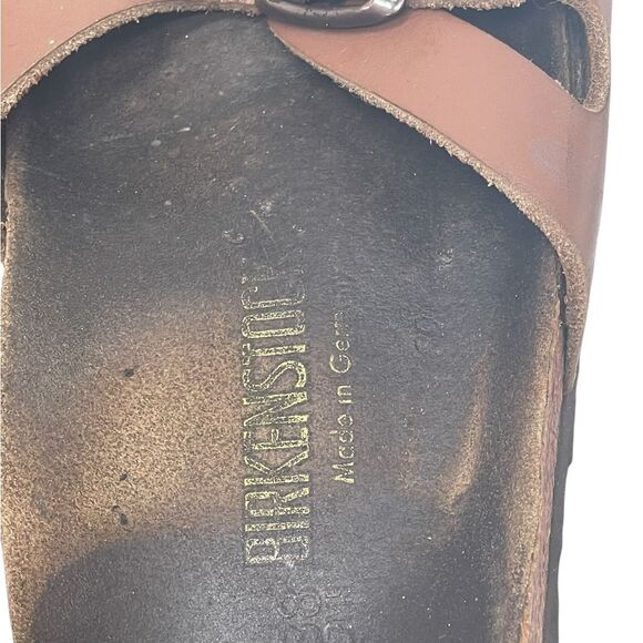 Birkenstock Rio Birko-Flor Brown Sandals Size 7.5 US / 38 - Picture 4 of 15